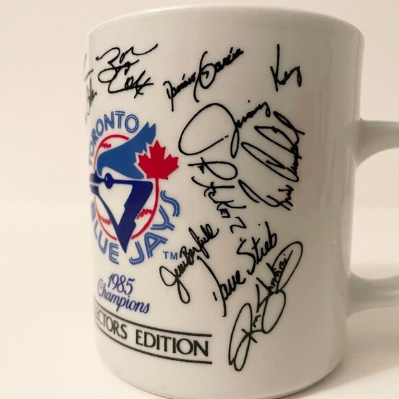 Vtg 1985 Toronto Blue Jays Champions Coffee Mug Autograph Collectors Edition - Picture 12 of 15